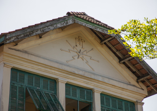 Old french colonial building formerly the customs house in the UNESCO world heritage area, Sud-Comoé, Grand-Bassam, Ivory Coast