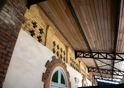 Old french colonial building formerly the customs house in the UNESCO world heritage area, Sud-Comoé, Grand-Bassam, Ivory Coast