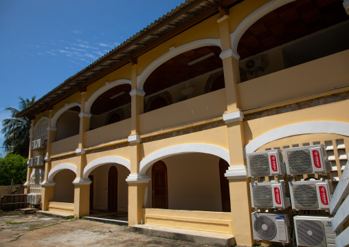 Old french colonial building formerly the customs house in the UNESCO world heritage area, Sud-Comoé, Grand-Bassam, Ivory Coast