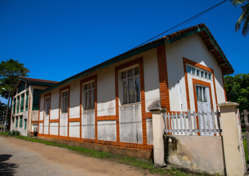 Old french colonial building in the UNESCO world heritage area, Sud-Comoé, Grand-Bassam, Ivory Coast