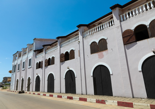 Old french colonial building in the UNESCO world heritage area, Sud-Comoé, Grand-Bassam, Ivory Coast