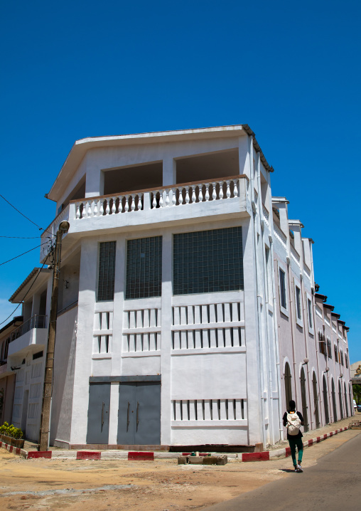 Old french colonial building in the UNESCO world heritage area, Sud-Comoé, Grand-Bassam, Ivory Coast