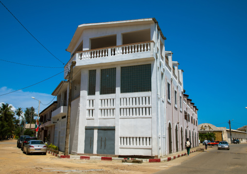 Old french colonial building in the UNESCO world heritage area, Sud-Comoé, Grand-Bassam, Ivory Coast