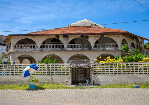 Old french colonial building in the UNESCO world heritage area, Sud-Comoé, Grand-Bassam, Ivory Coast