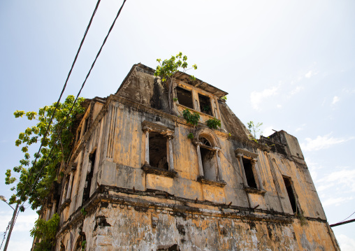 Maison Ganamet old french colonial building, Sud-Comoé, Grand-Bassam, Ivory Coast