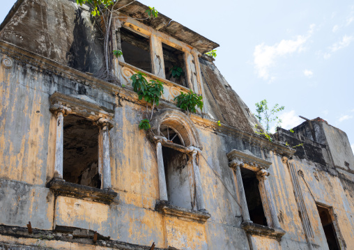 Maison Ganamet old french colonial building, Sud-Comoé, Grand-Bassam, Ivory Coast
