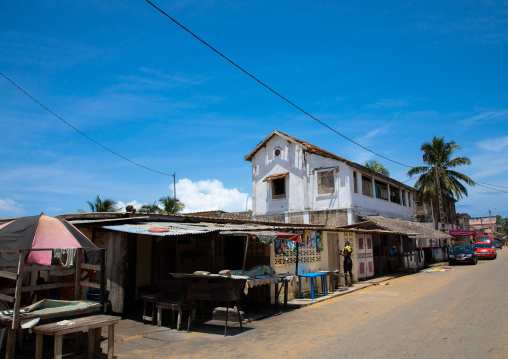 Old french colonial building in the UNESCO world heritage area, Sud-Comoé, Grand-Bassam, Ivory Coast