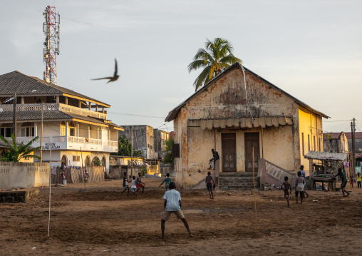 Old french colonial building in the UNESCO world heritage area, Sud-Comoé, Grand-Bassam, Ivory Coast