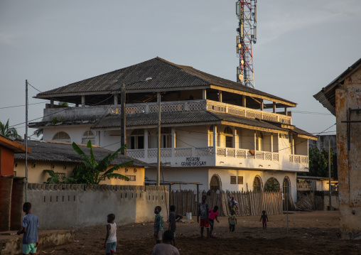Old french colonial building in the UNESCO world heritage area, Sud-Comoé, Grand-Bassam, Ivory Coast
