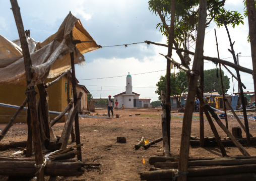 Weaving loom machines in Senufo tribe, Savanes district, Waraniene, Ivory Coast