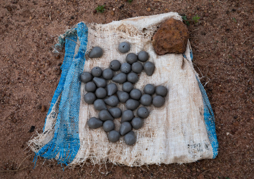 Beads made from clay in Senufo tribe, Savanes district, Waraniene, Ivory Coast