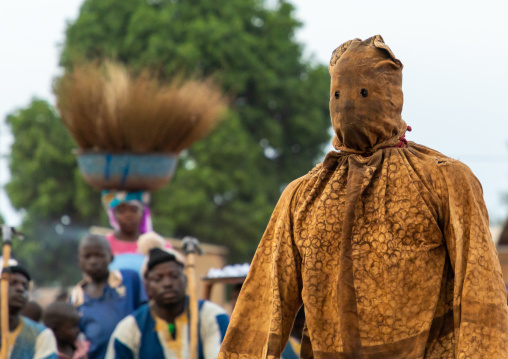 Boloye dance of the panther man in the Senufo community, Savanes district, Waraniene, Ivory Coast