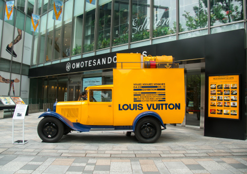 Louis vuitton vintage car in the street, Kanto region, Tokyo, Japan
