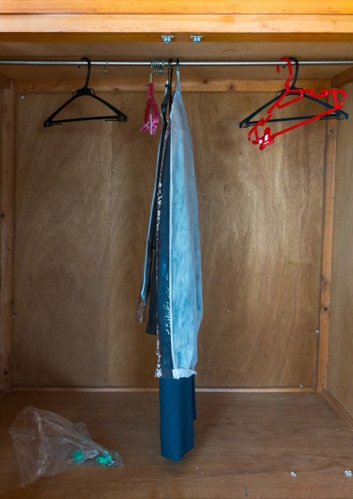 Inside an abandoned house in the highly contaminated area after the daiichi nuclear power plant irradiation, Fukushima prefecture, Naraha, Japan