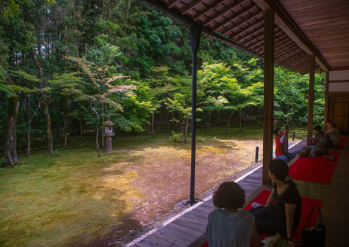 Garden in koto-in zen buddhist temple in daitoku-ji, Kansai region, Kyoto, Japan