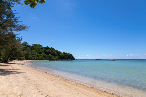 Empty sukuji beach during summertime, Yaeyama Islands, Ishigaki, Japan