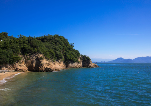 Coastline view, Seto Inland Sea, Naoshima, Japan