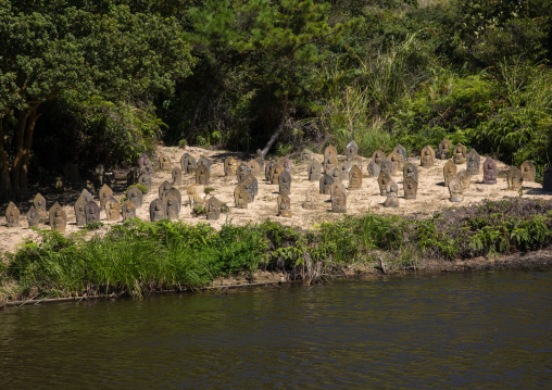 88 Buddhist statues made from industrial waste by Tsuyoshi Ozawa, Seto Inland Sea, Naoshima, Japan