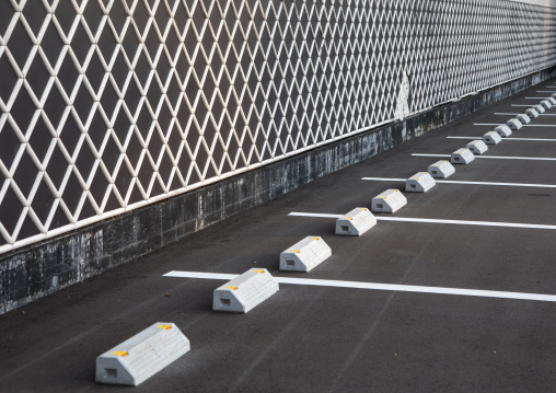 Empty parking lot, Hypgo Prefecture, Himeji, Japan