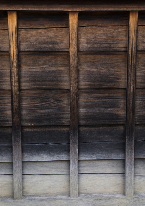 Woode house wall in Kokoen garden, Hypgo Prefecture, Himeji, Japan