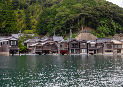 Funaya fishermen houses, Kyoto prefecture, Ine, Japan