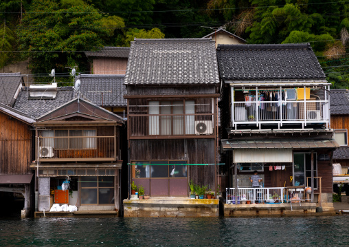 Funaya fishermen houses, Kyoto prefecture, Ine, Japan