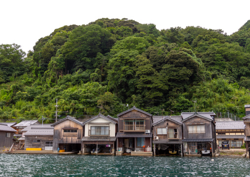 Funaya fishermen houses, Kyoto prefecture, Ine, Japan