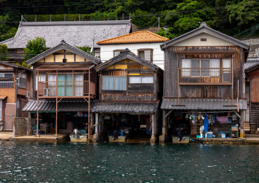 Funaya fishermen houses, Kyoto prefecture, Ine, Japan