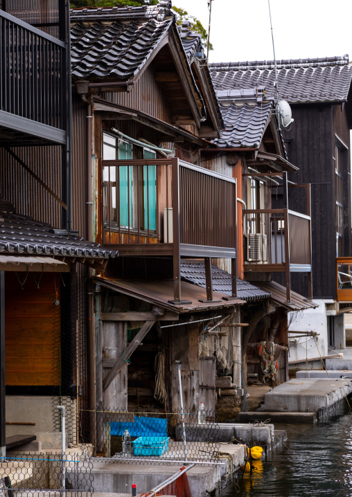 Funaya fishermen houses, Kyoto prefecture, Ine, Japan
