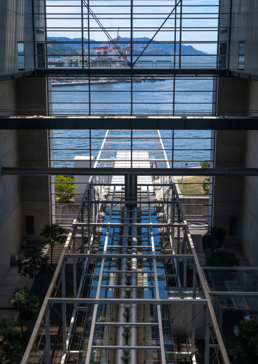 Naka waste incineration plant by architect Yoshio Taniguchi and associates, Chugoku region, Hiroshima, Japan