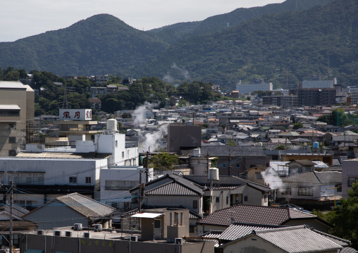 Hot spring area of the town, Oita Prefecture, Beppu, Japan