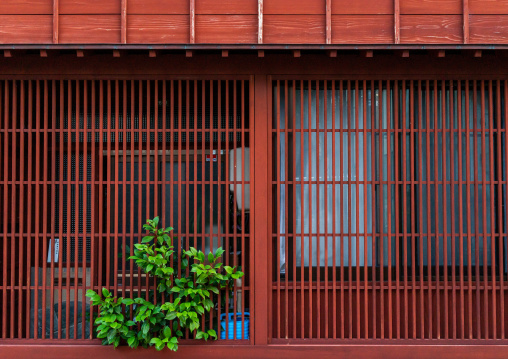 Wooden house in Higashichaya old town, Ishikawa Prefecture, Kanazawa, Japan