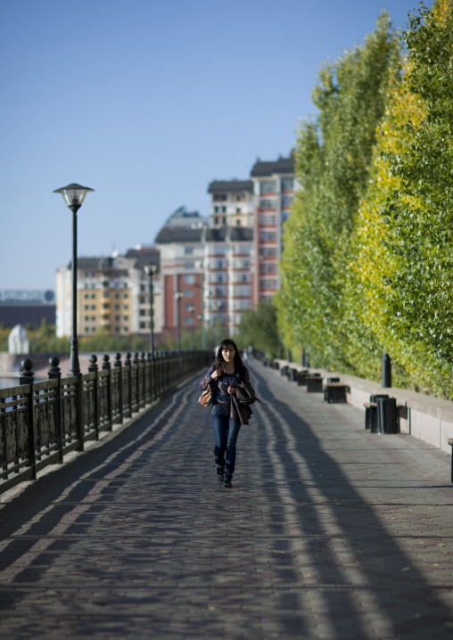 Promenade Along Ishim River, Astana, Kazakhstan