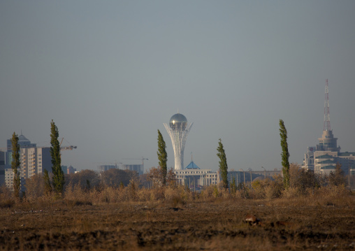 Astana Viewed From The Steppe, Kazakhstan