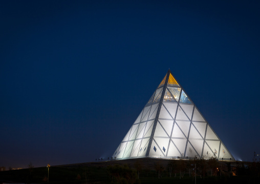 Palace Of Peace And Reconciliation By Night, Astana, Kazakhstan