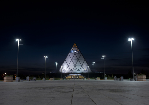 Palace Of Peace And Reconciliation By Night, Astana, Kazakhstan