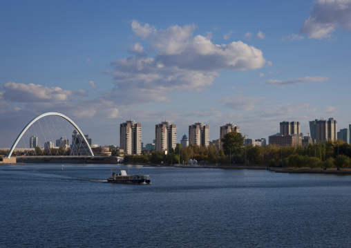Ishim River In Astana, Kazakhstan