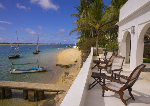 View on the sea from forodhani house, Lamu county, Shela, Kenya