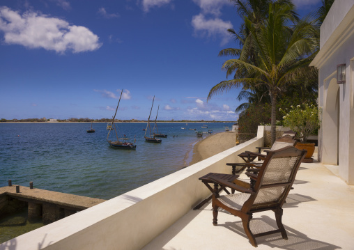 View on the sea from forodhani house, Lamu county, Shela, Kenya