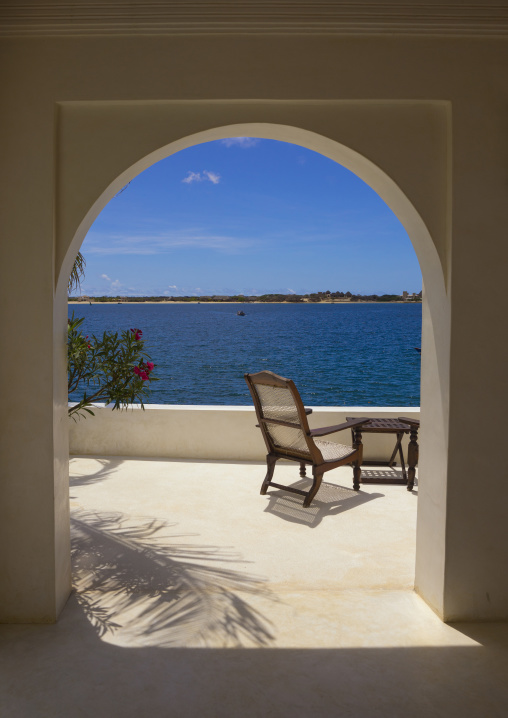 View on the sea from forodhani house, Lamu county, Shela, Kenya