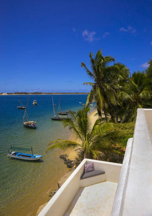 Dhow on the waterfront, Lamu county, Shela, Kenya