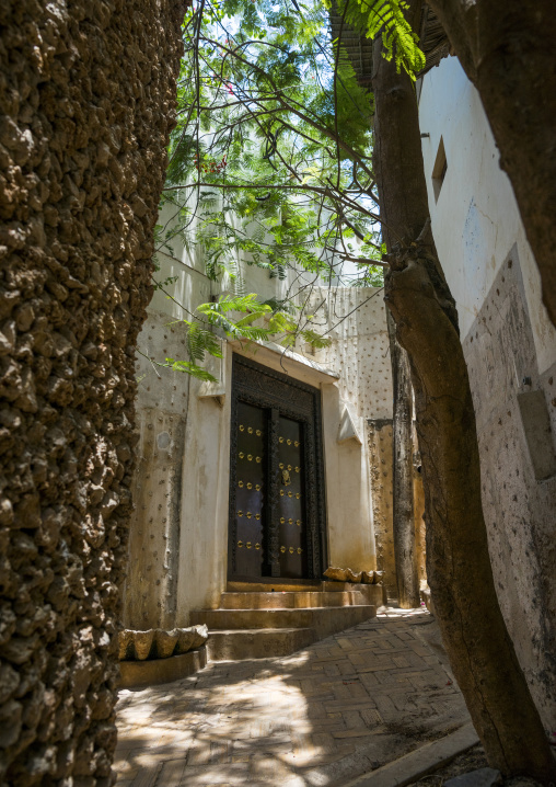 Entrance of a swahili house, Lamu county, Shela, Kenya
