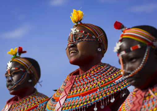 Rendille tribeswomen, Turkana lake, Loiyangalani, Kenya