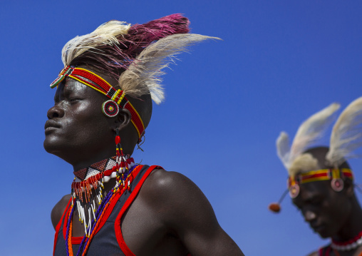 Turkana tribesmen, Turkana lake, Loiyangalani, Kenya
