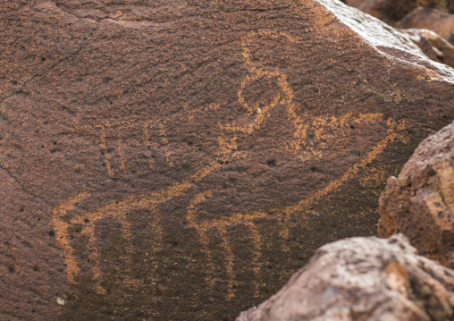 Ancient rock art, Turkana lake, Loiyangalani, Kenya