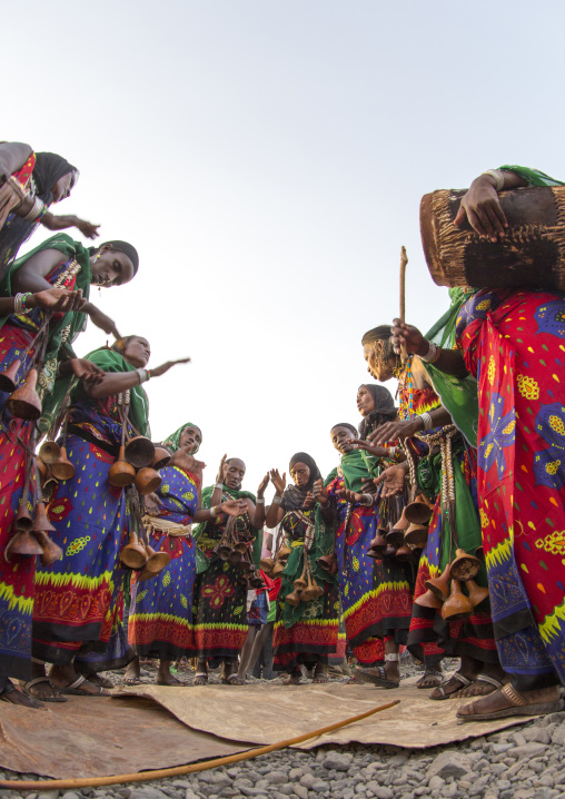Gabbra tribe woman dance, Turkana lake, Loiyangalani, Kenya
