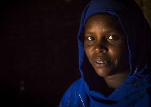 Borana tribe woman inside a hut, Marsabit district, Marsabit, Kenya