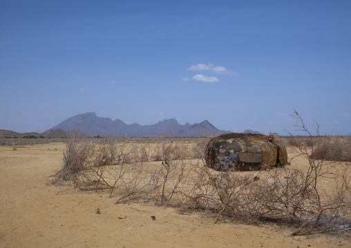 Rendille traditional hut, Marsabit district, Ngurunit, Kenya