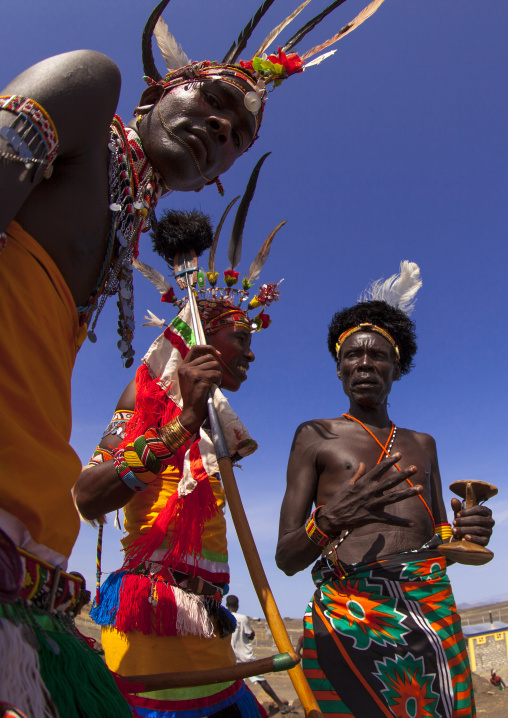 Turkana tribesmen, Turkana lake, Loiyangalani, Kenya