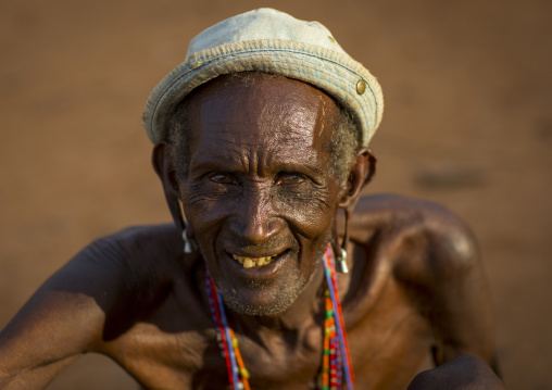 Rendille tribe old man, Marsabit district, Ngurunit, Kenya